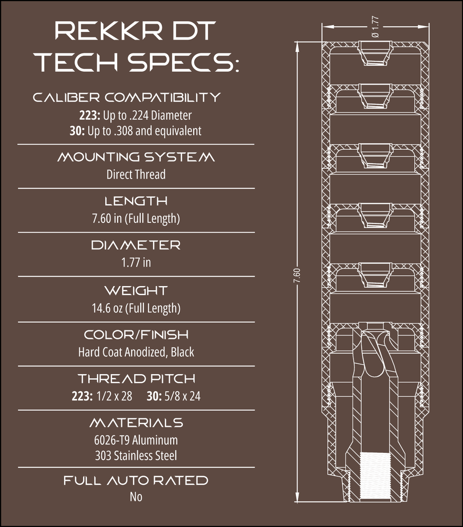 Sonicore Rekkr Suppressor | 30 Cal