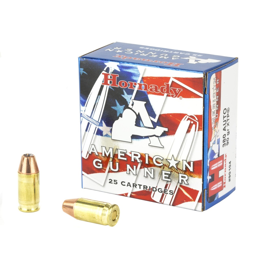 Hornady American Gunner 380ACP Ammunition | 90Gr